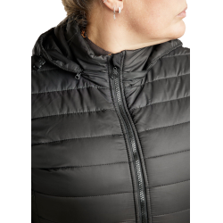 Giacca trapuntata lunga Montar MoKately Curve donna Nero