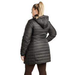 Giacca trapuntata lunga Montar MoKately Curve donna Nero