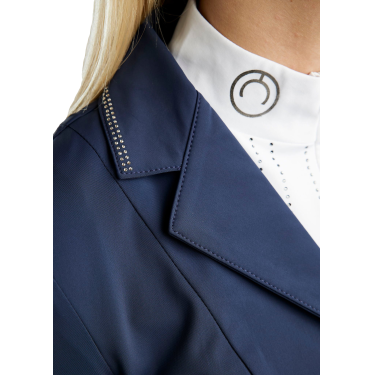 Giacca da concorso Montar MoKatniss crystal gun metal donna Marina Blu marino