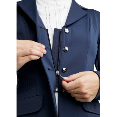 Giacca da concorso Montar MoKatniss crystal gun metal donna Marina Blu marino