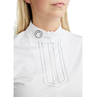 Polo da concorso Montar MoViolet crystal gun metal donna Bianco Polo da concorso Montar MoViolet crystal gun metal donna Bianco