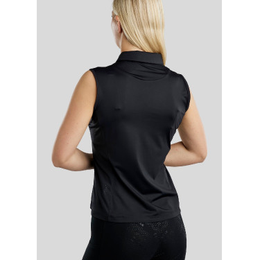 Canottiera da allenamento Montar MoStella in mesh con logo stampato a contrasto da donna Canottiera da allenamento Montar MoStella in mesh con logo stampato a contrasto da donna