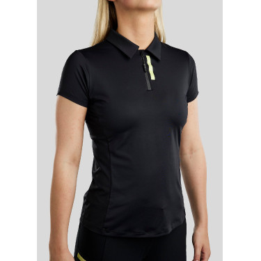 T-shirt da allenamento a maniche corte Montar MoStella in mesh con logo stampato a contrasto donna