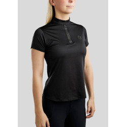 T-shirt da allenamento Montar MoBriella con cristalli gun metal donna