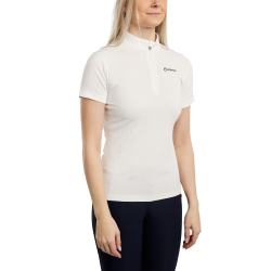 Polo da allenamento Montar MoCilia raffinato a maniche corte Jacquard donna
