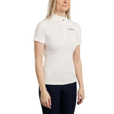 Polo da allenamento Montar MoCilia raffinato a maniche corte Jacquard donna
