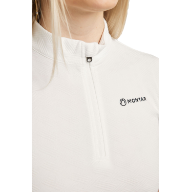 Polo da allenamento Montar MoCilia raffinato a maniche corte Jacquard donna Polo da allenamento Montar MoCilia raffinato a maniche corte Jacquard donna