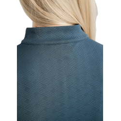 Polo da allenamento Montar MoCilia raffinato a maniche corte Jacquard donna Ardesia scura Grigio Polo da allenamento Montar MoCilia raffinato a maniche corte Jacquard donna Ardesia scura Grigio