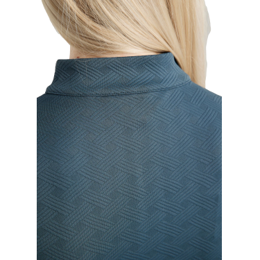 Polo da allenamento Montar MoCilia raffinato a maniche corte Jacquard donna Ardesia scura Grigio Polo da allenamento Montar MoCilia raffinato a maniche corte Jacquard donna Ardesia scura Grigio