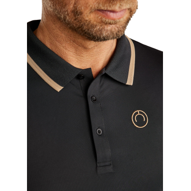 Polo a maniche corte Montar MoDrake con colletto e logo a contrasto uomo Polo a maniche corte Montar MoDrake con colletto e logo a contrasto uomo