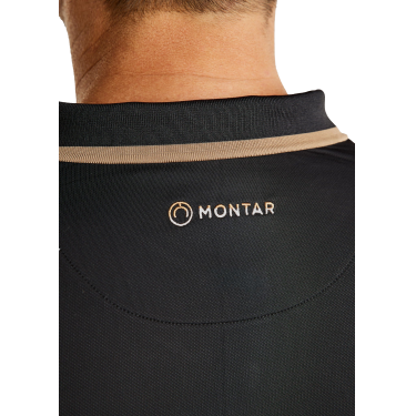 Polo a maniche corte Montar MoDrake con colletto e logo a contrasto uomo Polo a maniche corte Montar MoDrake con colletto e logo a contrasto uomo