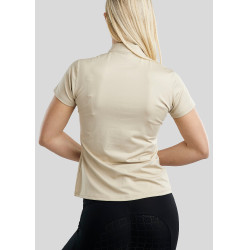 T-shirt da allenamento Montar MoBriella Junior con cristalli gun metal
