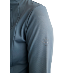 Giacca full zip Montar MoGloria fascia caviale donna Ardesia scura Grigio