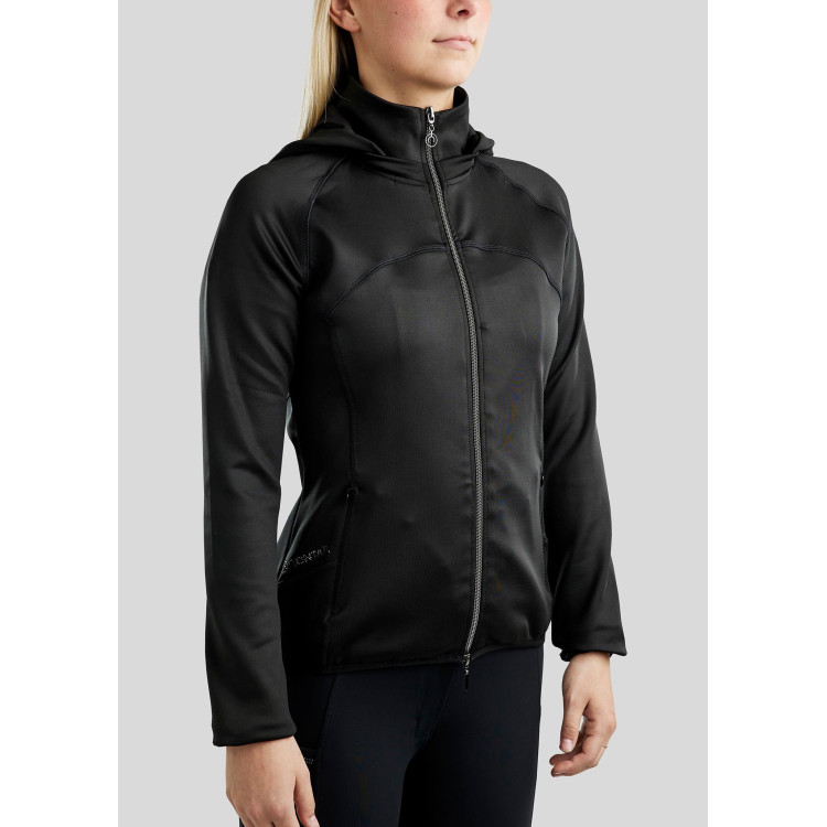 Giacca softshell full zip Montar MoBlair con cappuccio amovibile cristalli gun metal donna Giacca softshell full zip Montar MoBlair con cappuccio amovibile cristalli gun metal donna