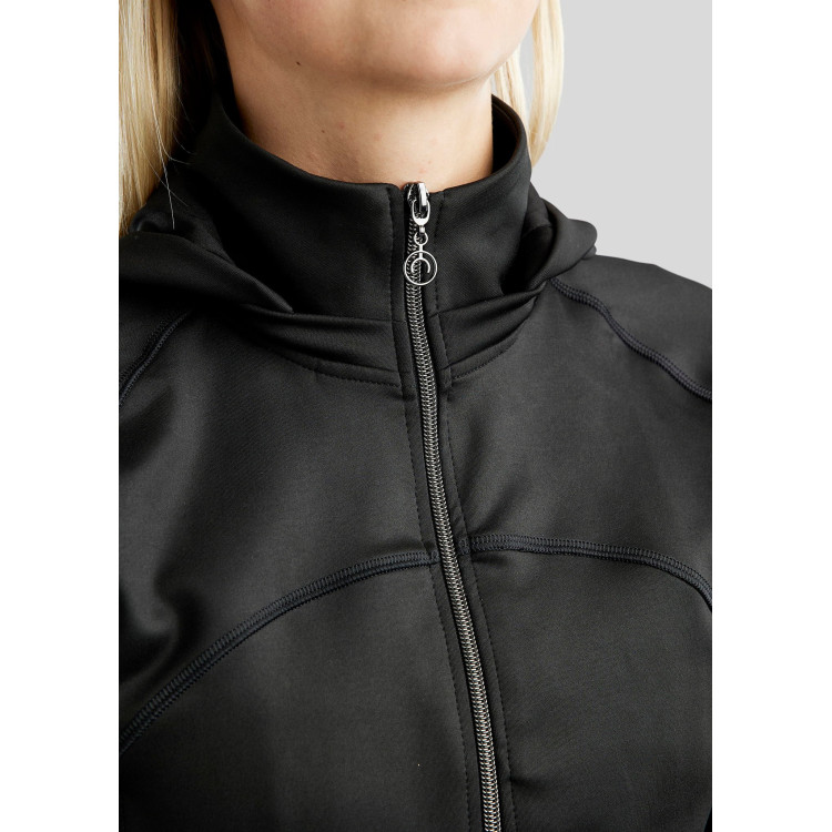 Giacca softshell full zip Montar MoBlair con cappuccio amovibile cristalli gun metal donna Giacca softshell full zip Montar MoBlair con cappuccio amovibile cristalli gun metal donna