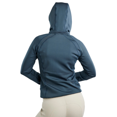 Giacca softshell full zip Montar MoBlair con cappuccio amovibile cristalli gun metal donna Ardesia scura Grigio