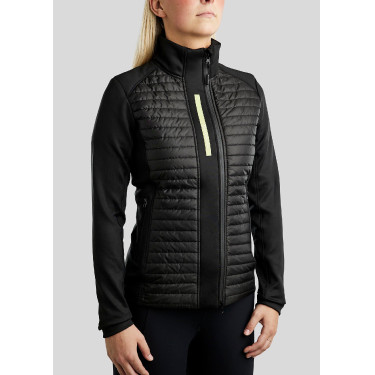 Giacca Ibrida Montar MoStella con logo stampato a contrasto da donna