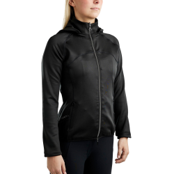 Giacca softshell Montar MoBlair Junior full zip cristalli gun metal cappuccio amovibile
