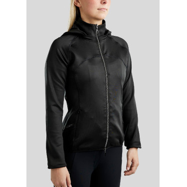 Giacca softshell Montar MoBlair Junior full zip cristalli gun metal cappuccio amovibile Giacca softshell Montar MoBlair Junior full zip cristalli gun metal cappuccio amovibile