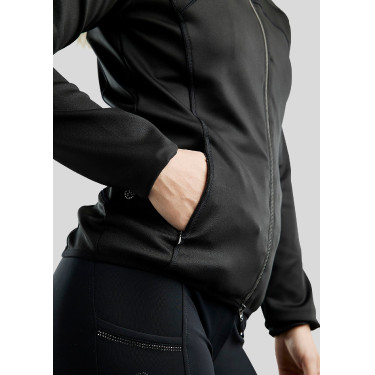 Giacca softshell Montar MoBlair Junior full zip cristalli gun metal cappuccio amovibile Giacca softshell Montar MoBlair Junior full zip cristalli gun metal cappuccio amovibile