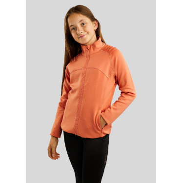 Giacca Montar MoPaige Junior full zip cristalli oro rosa