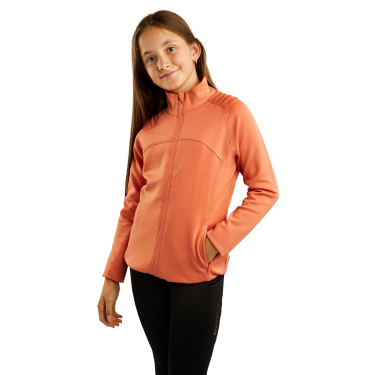 Giacca Montar MoPaige Junior full zip cristalli oro rosa