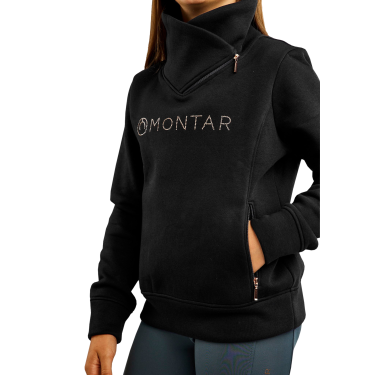 Felpa Montar MoNaja Junior con chiusura laterale e cristalli rosegold Felpa Montar MoNaja Junior con chiusura laterale e cristalli rosegold