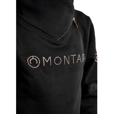 Felpa Montar MoNaja Junior con chiusura laterale e cristalli rosegold Felpa Montar MoNaja Junior con chiusura laterale e cristalli rosegold
