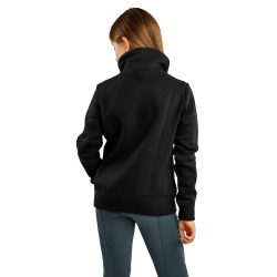 Felpa Montar MoNaja Junior con chiusura laterale e cristalli rosegold Nero