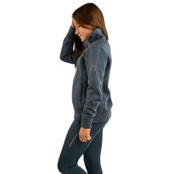 Felpa Montar MoNaja Junior con chiusura laterale e cristalli rosegold Ardesia scura Grigio Felpa Montar MoNaja Junior con chiusura laterale e cristalli rosegold Ardesia scura Grigio