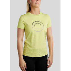 T-shirt a maniche corte Montar MoSille logo stampato gun metal donna