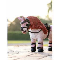 Cuffia anti-mosche per giocattolo Mini Pony LeMieux Fioritura Rosa Cuffia anti-mosche per giocattolo Mini Pony LeMieux Fioritura Rosa