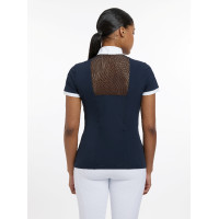 Polo da concorso LeMieux Camille maniche corte Marina Blu marino