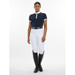 Polo da concorso LeMieux Camille maniche corte Marina Blu marino