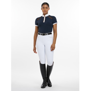 Polo da concorso LeMieux Camille maniche corte Marina Blu marino