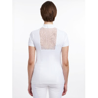 Polo da concorso LeMieux Camille maniche corte Bianco