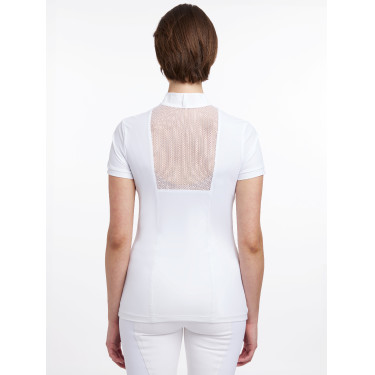 Polo da concorso LeMieux Camille maniche corte Bianco