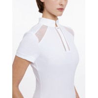 Polo da concorso LeMieux Camille maniche corte Bianco