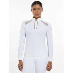 Polo da concorso LeMieux Camille a maniche lunghe Bianco