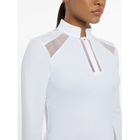 Polo da concorso LeMieux Camille a maniche lunghe Bianco