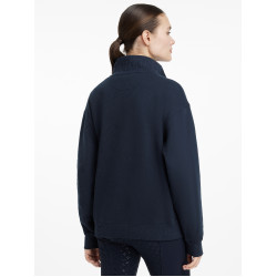 Maglione LeMieux con collo a quarto zip Keira donna Marina Blu marino