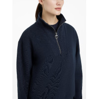 Maglione LeMieux con collo a quarto zip Keira donna Mandorla Beige