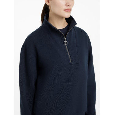 Maglione LeMieux con collo a quarto zip Keira donna Marina Blu marino