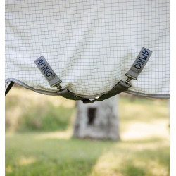 Coperta antimosche Horseware Amigo Summer Plus CarreauxMarine / gris titanium / argent Motivi