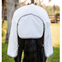 Coperta antimosche Horseware Amigo Summer Plus CarreauxMarine / gris titanium / argent Motivi