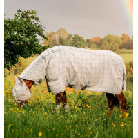 Coperta anti-mosche Horseware Newmarket Plus Carbone di legna Witney Grigio