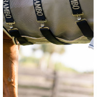Coperta anti-mosche Horseware Rambo Protector disco Argento / blu navy Coperta anti-mosche Horseware Rambo Protector disco Argento / blu navy
