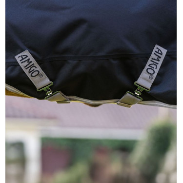 Coperta Horseware Amigo 1200D Plus Pony Turnout 0g Nero / grigio titanio / argento