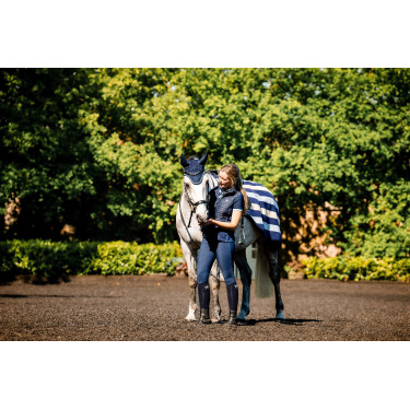 Cuffia anti-mosche Horseware Newmarket Marine witney Blu marino Cuffia anti-mosche Horseware Newmarket Marine witney Blu marino
