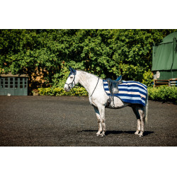 Cuffia anti-mosche Horseware Newmarket Marine witney Blu marino Cuffia anti-mosche Horseware Newmarket Marine witney Blu marino